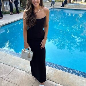 ELIYA THE LABEL Angelique Pearl Gown - Black